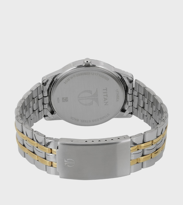 Silver Dial Stainless Steel Strap Analog Watch