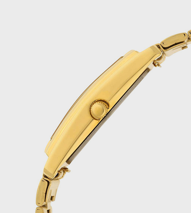Gold Dial Analog Watch