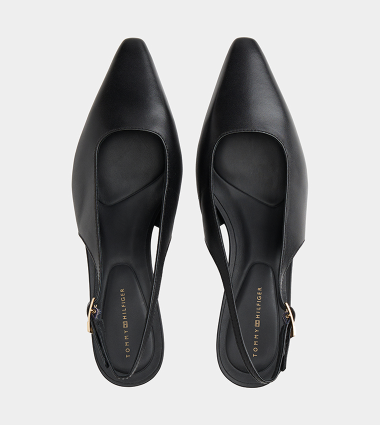 Textured Slingback Pumps