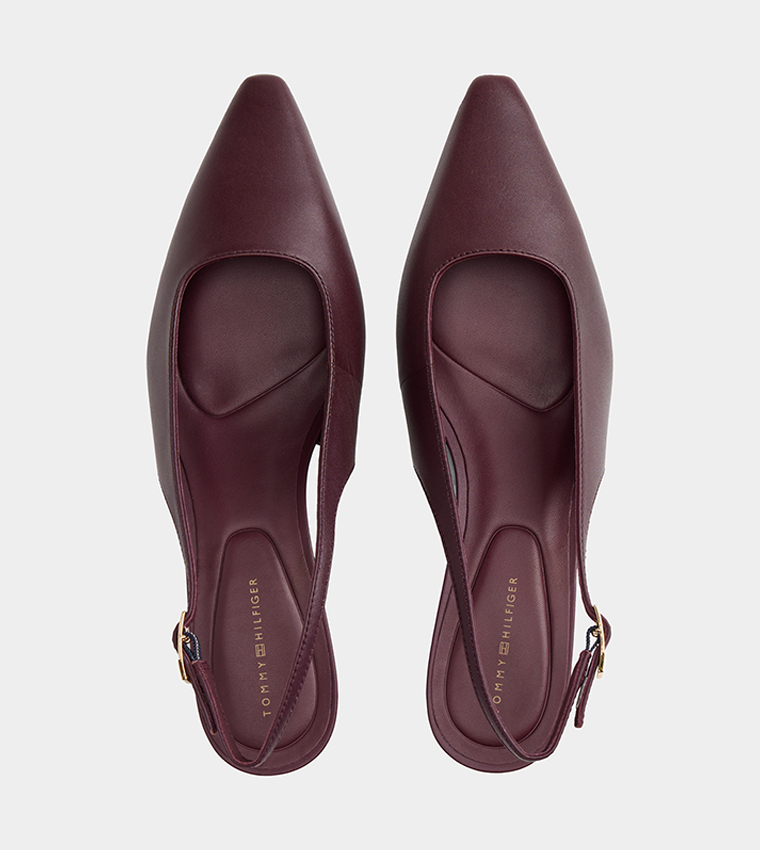 Textured Slingback Pumps