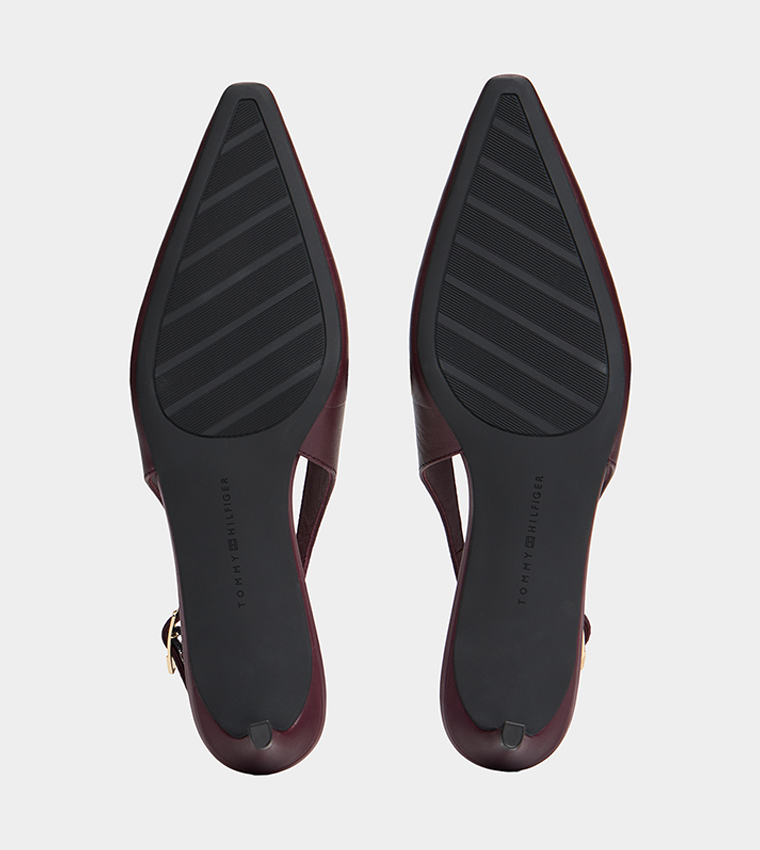 Textured Slingback Pumps