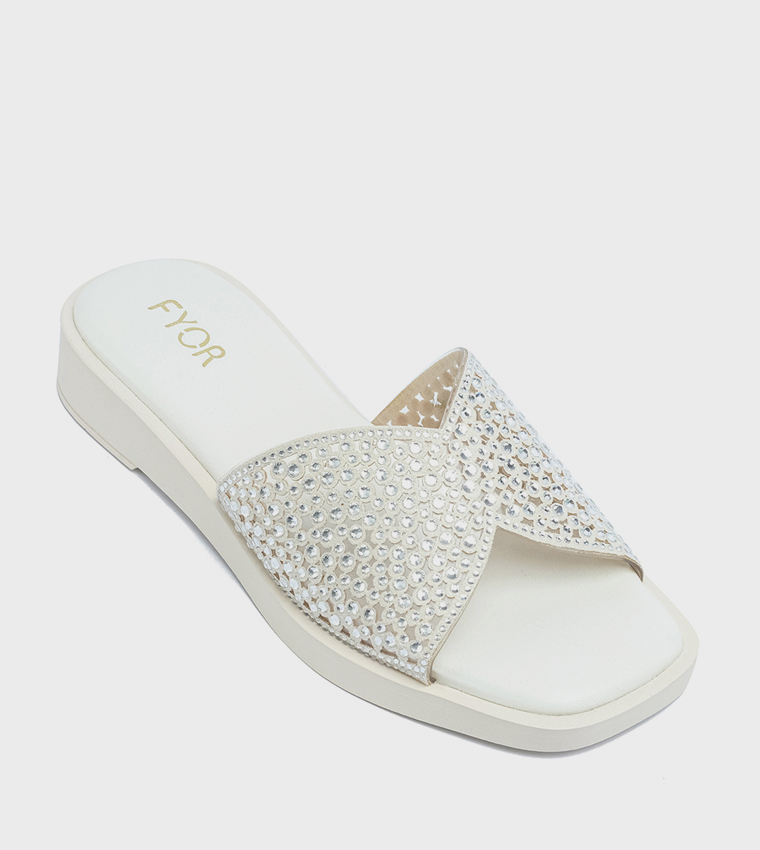 Fyor  Flat Sandals - White Flat Sandals