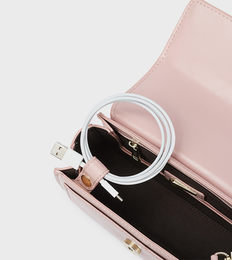 Logo Detail Convertible Crossbody Bag