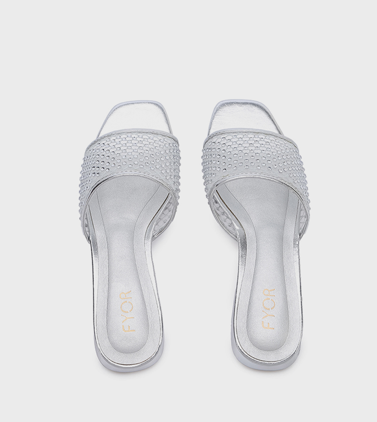Fyor  Flat Sandals - Silver Flat Sandals
