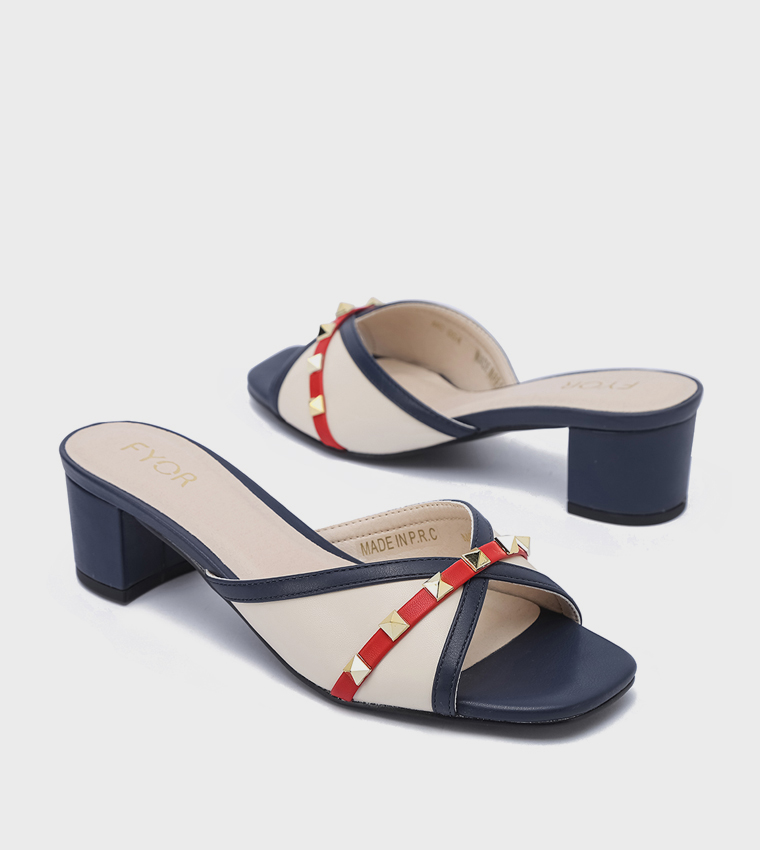 Open Toe Block Heel Sandals