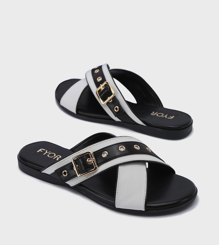 Fyor  Flat Sandals - White Flat Sandals
