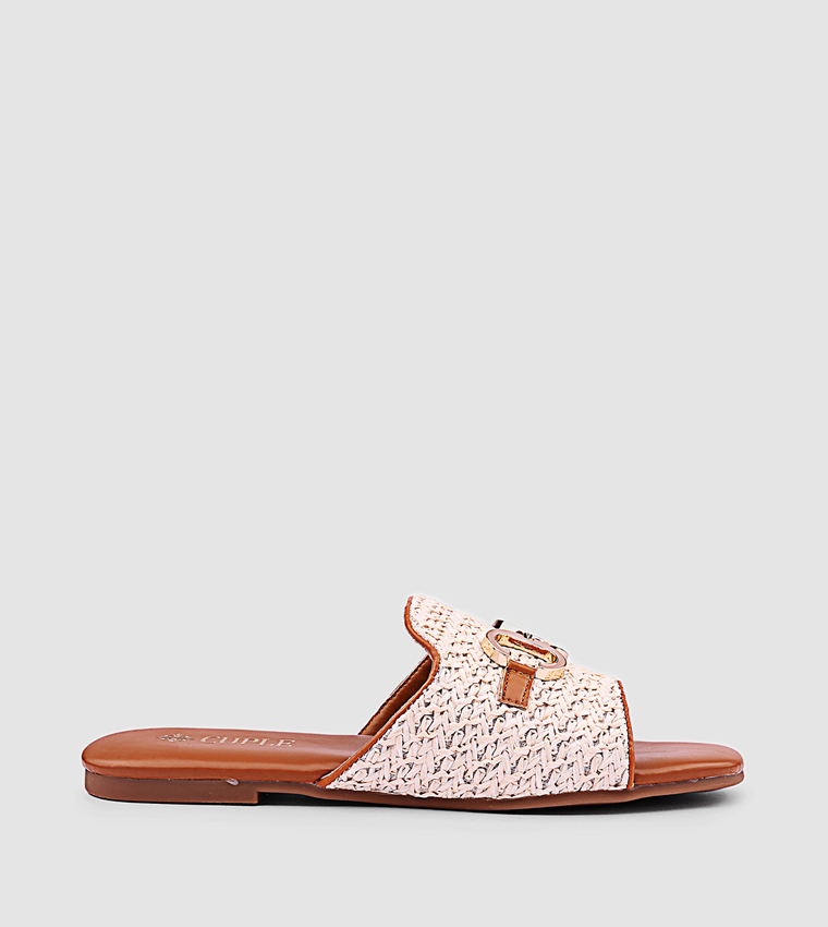 كابلي  أحذية فلات - بني  Flat Sandals