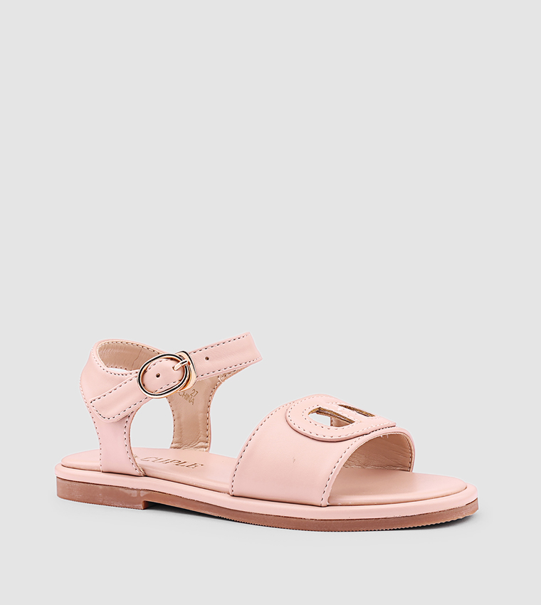 كابلي  أحذية فلات - لحمي Flat Sandals