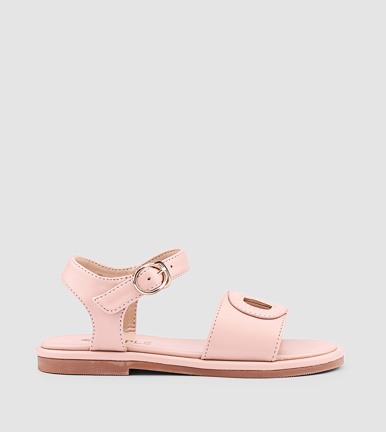 كابلي  أحذية فلات - لحمي Flat Sandals