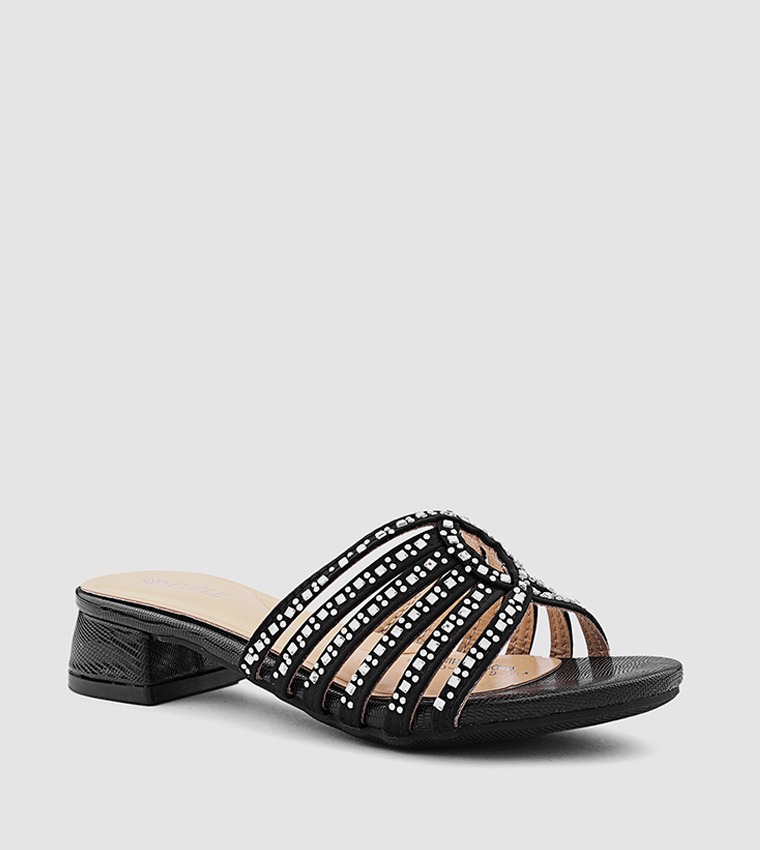 Embellished Strappy Heeled Sandals