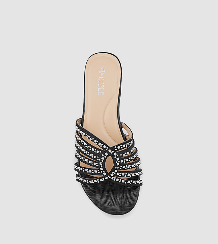 Embellished Strappy Heeled Sandals