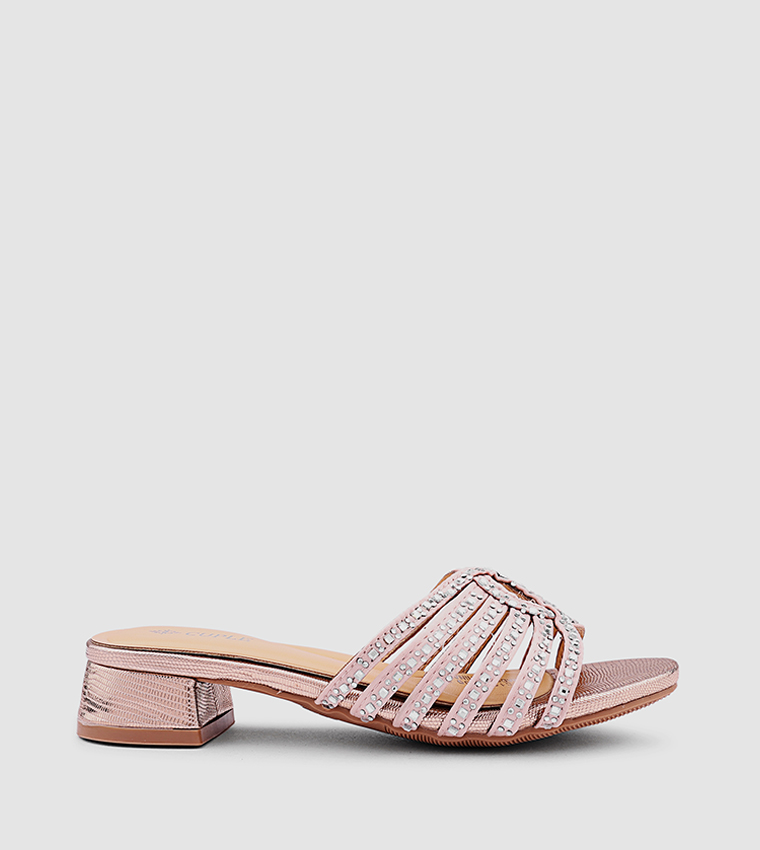 Embellished Strappy Heeled Sandals