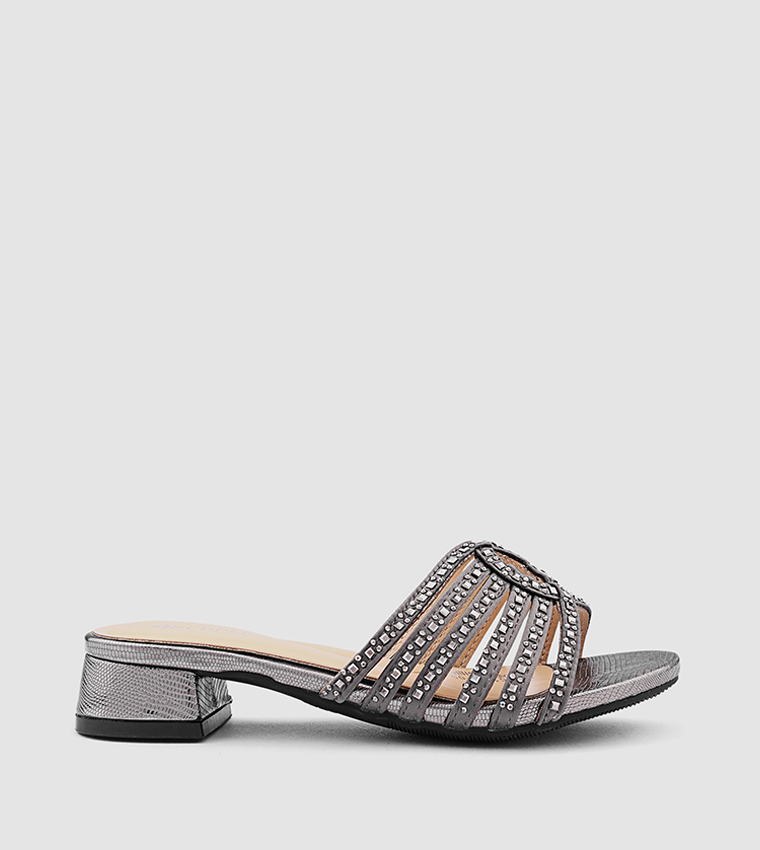 Embellished Strappy Heeled Sandals