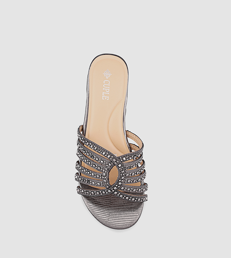 Embellished Strappy Heeled Sandals