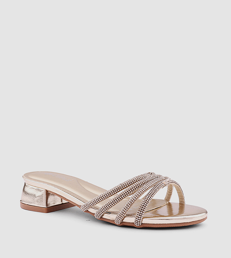 Embellished Strappy Heeled Sandals