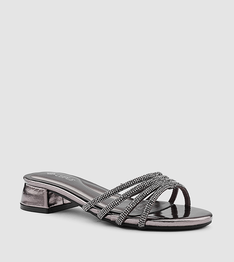 Embellished Strappy Heeled Sandals