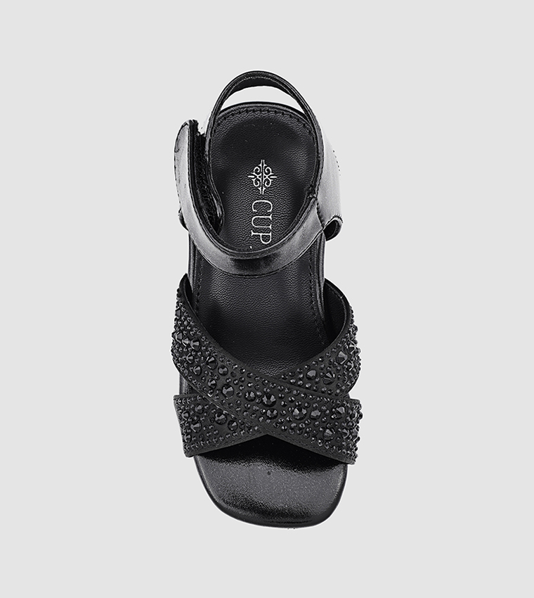 Embellished Heeled Sandals