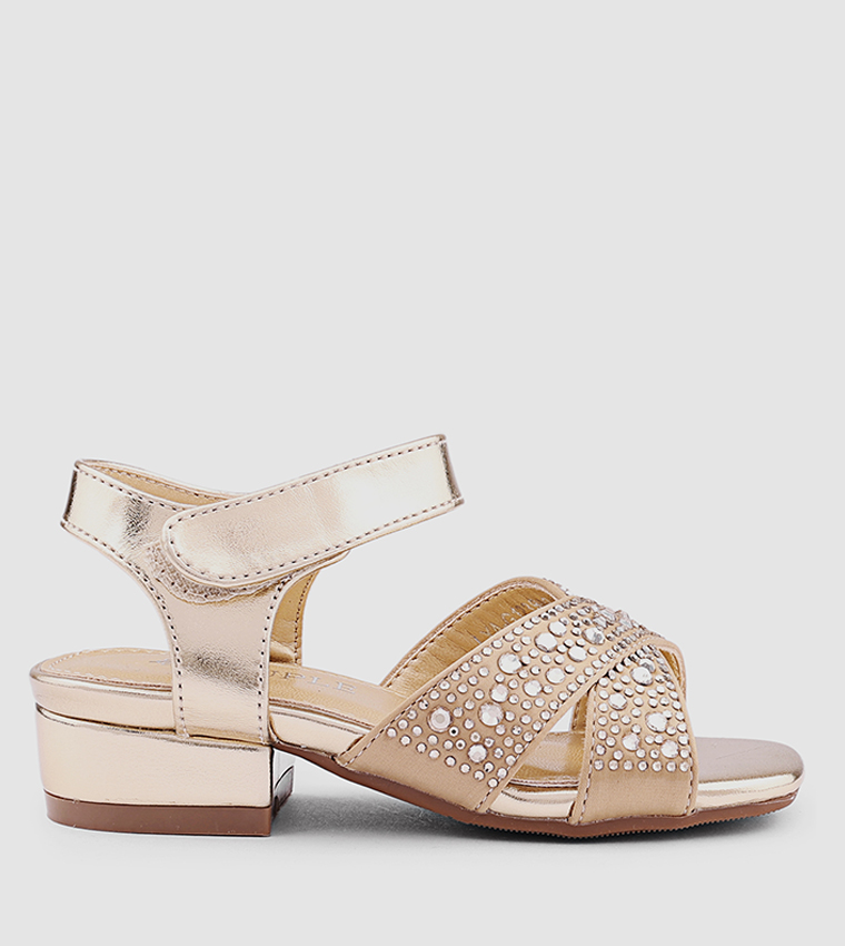 Embellished Heeled Sandals