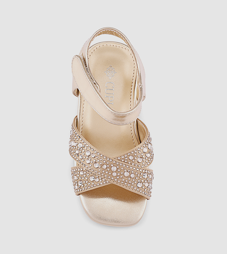 Embellished Heeled Sandals