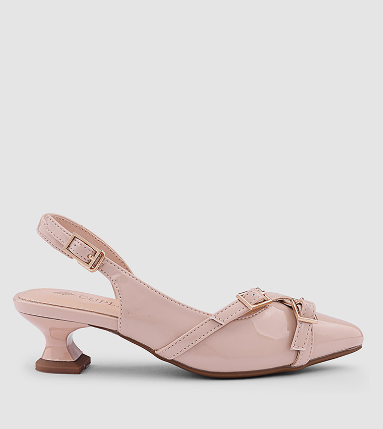 Solid Pointed Toe Slingback Pumps
