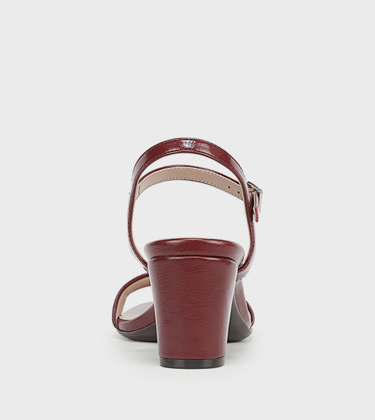 BRISTOL Ankle Strap Block Heel Sandals