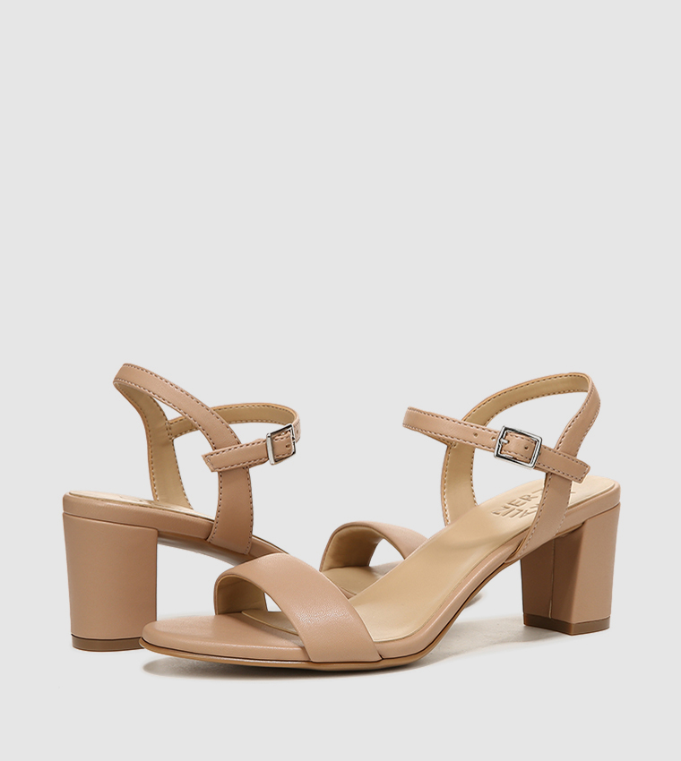 BRISTOLL Open-Toe Block Heel Sandals