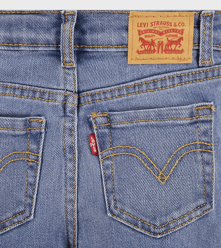 726 Washed High Rise Flared Jeans