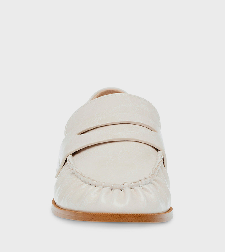 GALA Solid Ruched Loafers