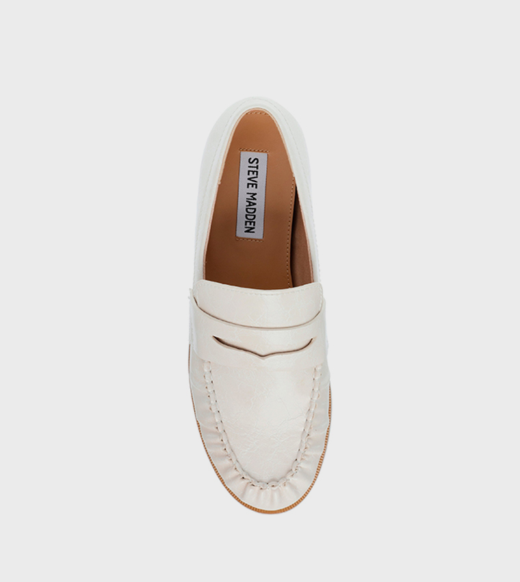 GALA Solid Ruched Loafers