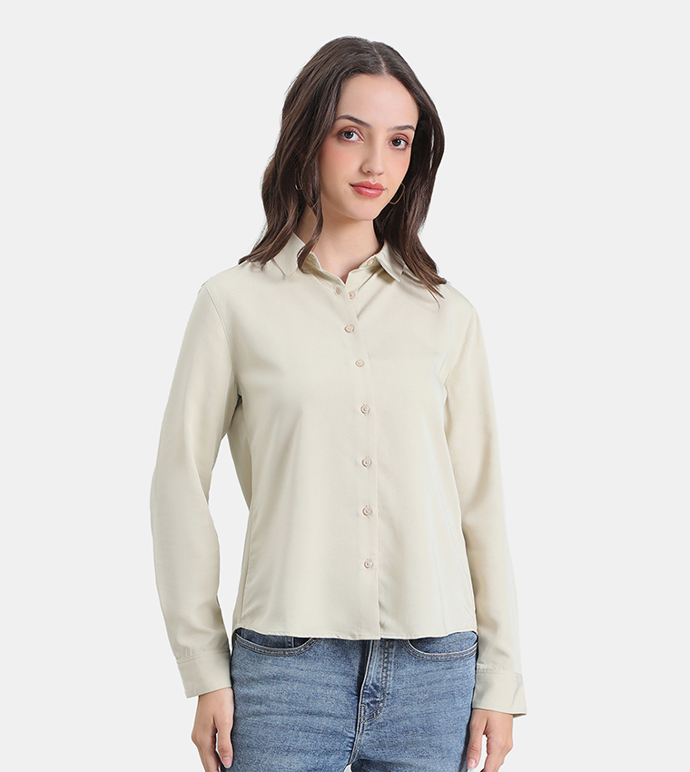 Go Colors  Shirts - Cream Shirts
