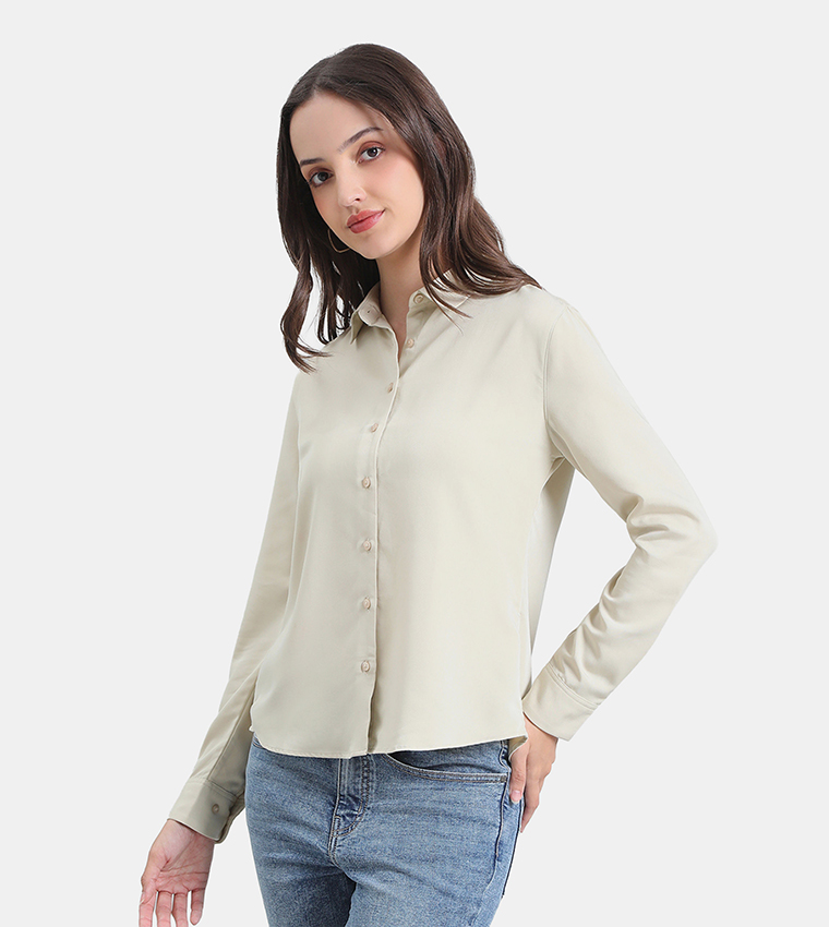 Go Colors  Shirts - Cream Shirts