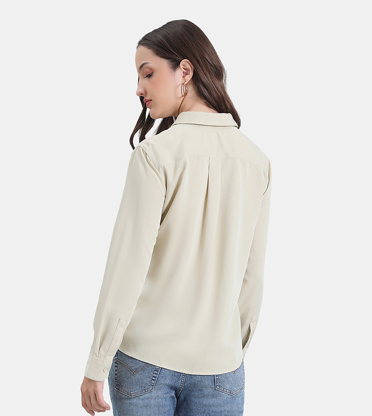 Go Colors  Shirts - Cream Shirts