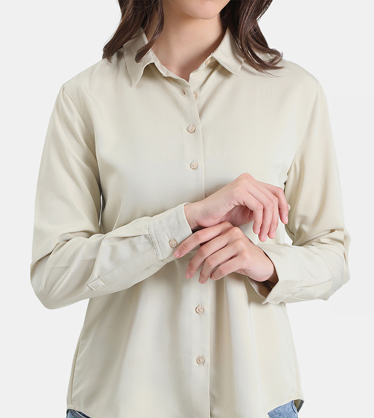 Go Colors  Shirts - Cream Shirts