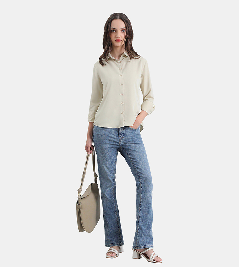 Go Colors  Shirts - Cream Shirts