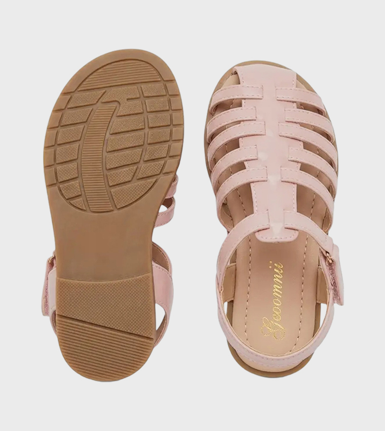 Round Toe Multi Strap Casual Sandals