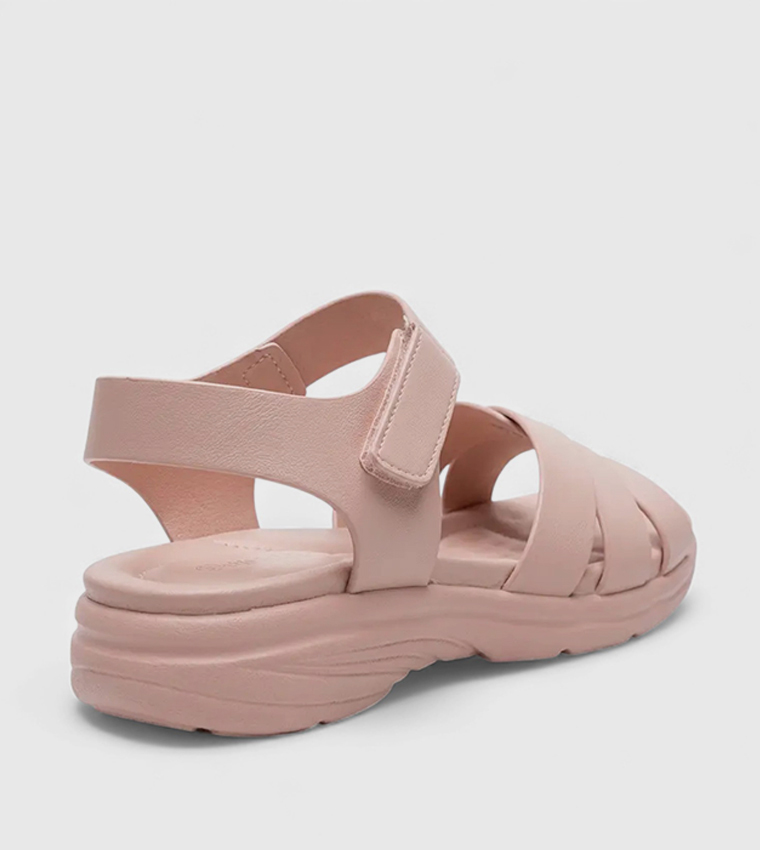 Criss-Cross Strap Wedge Sandals