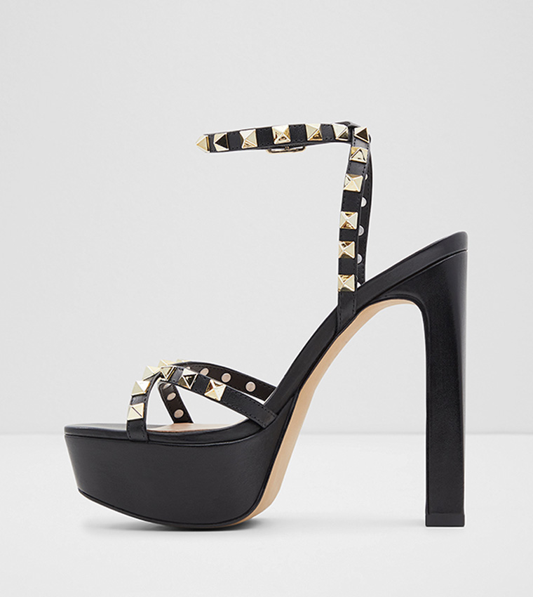 GEEGULLY Embellished Heeled Sandals