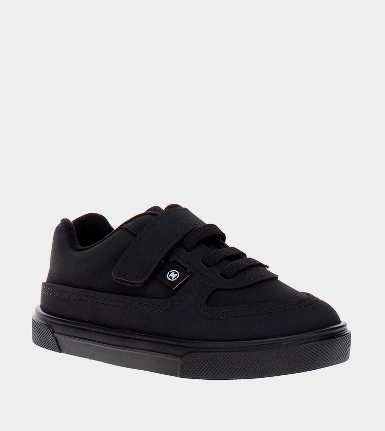 ABRAHAM Solid Velcro Closure Shoes