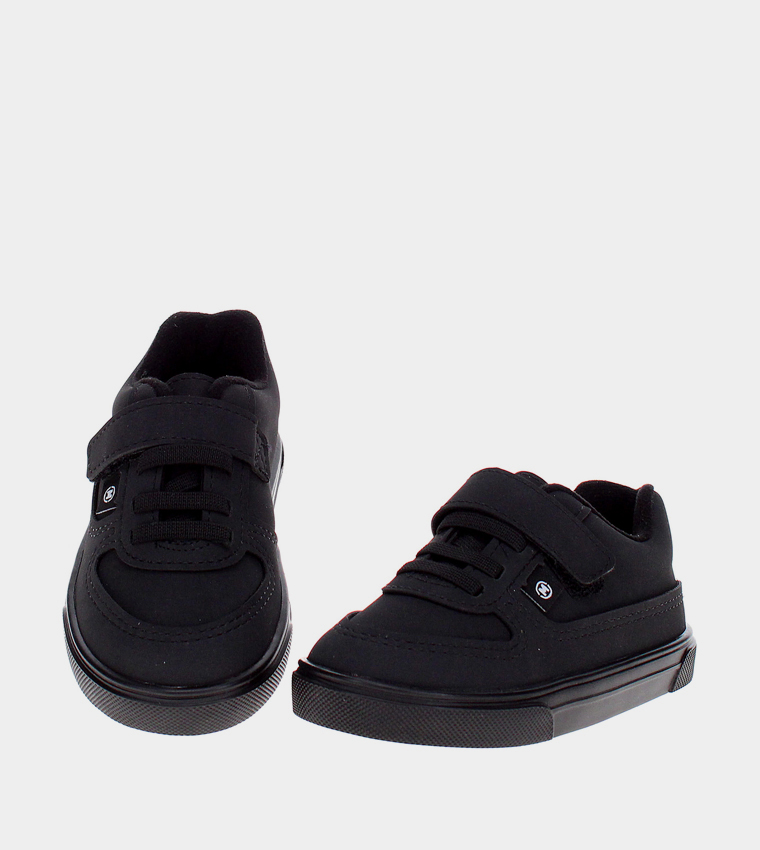 ABRAHAM Solid Velcro Closure Shoes
