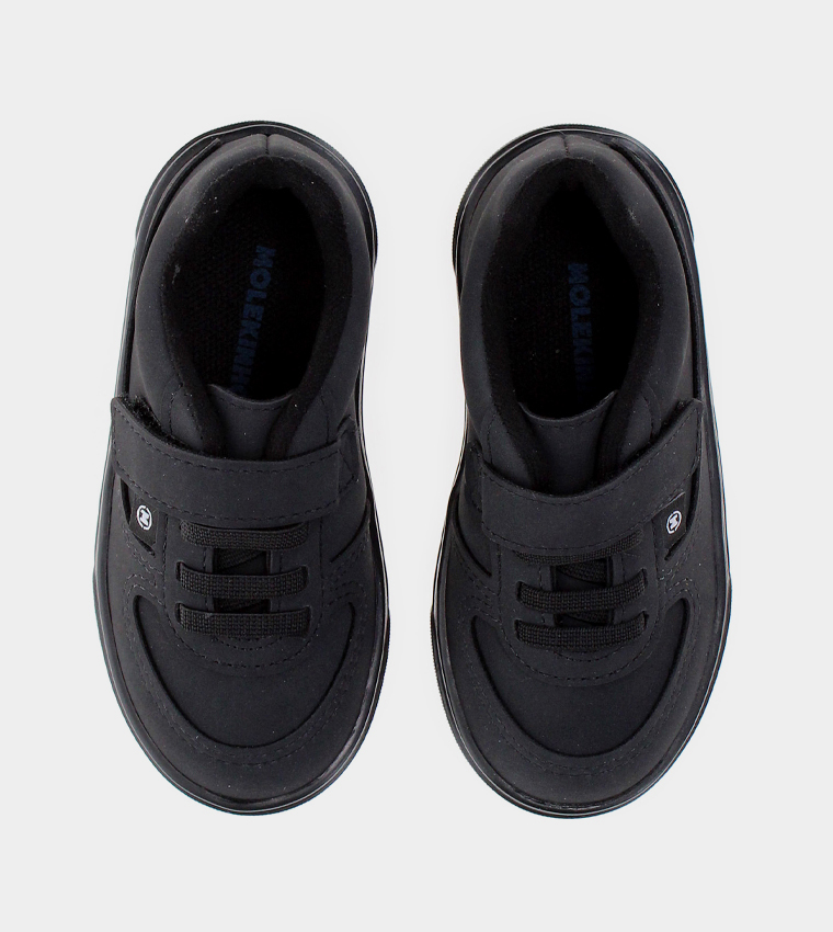 ABRAHAM Solid Velcro Closure Shoes