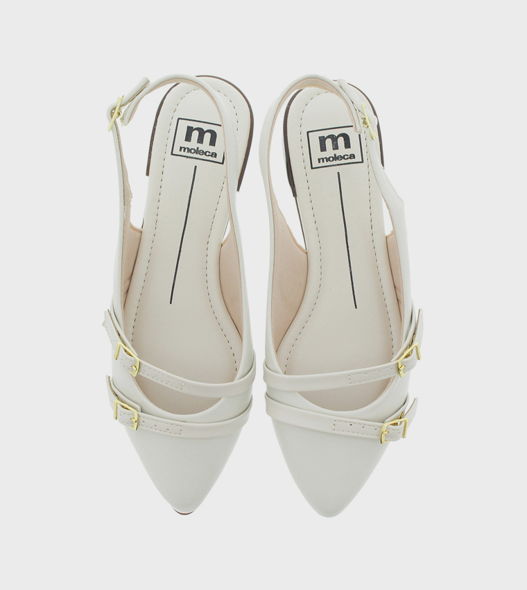 Moleca  Flat Shoes - Off White 