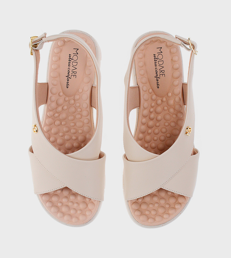 Modare  Flat Sandals - Beige Flat Sandals