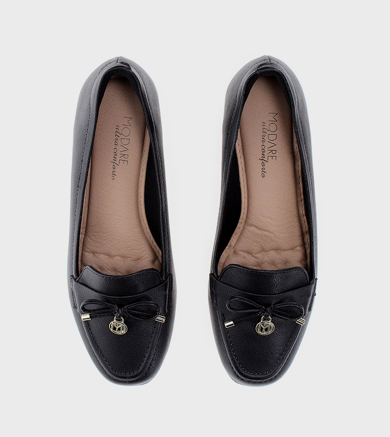 Bow Detail Platform Loafers