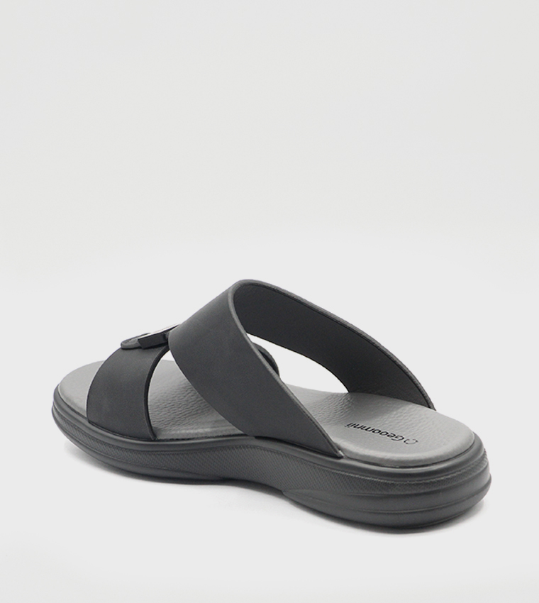 KAIA Logo Detail Arabic Sandals