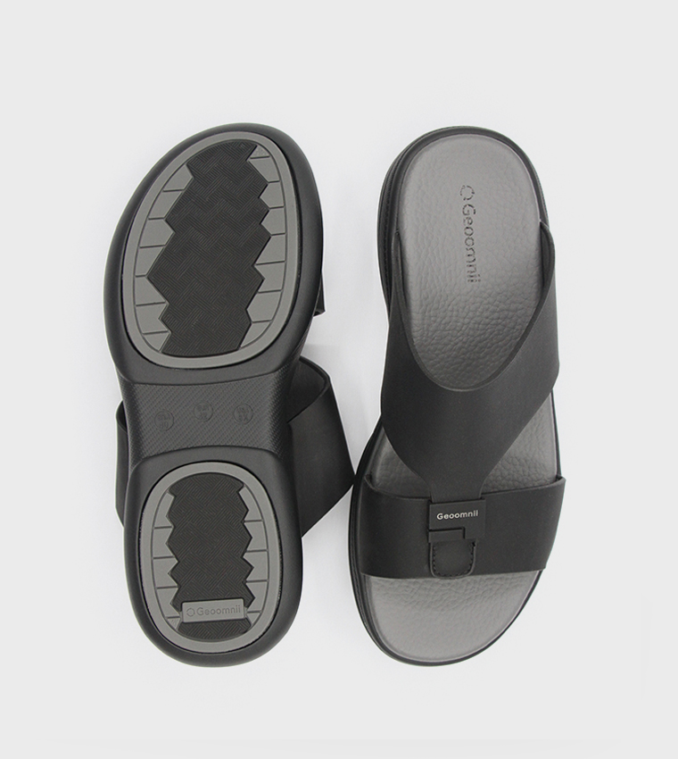 KAIA Logo Detail Arabic Sandals