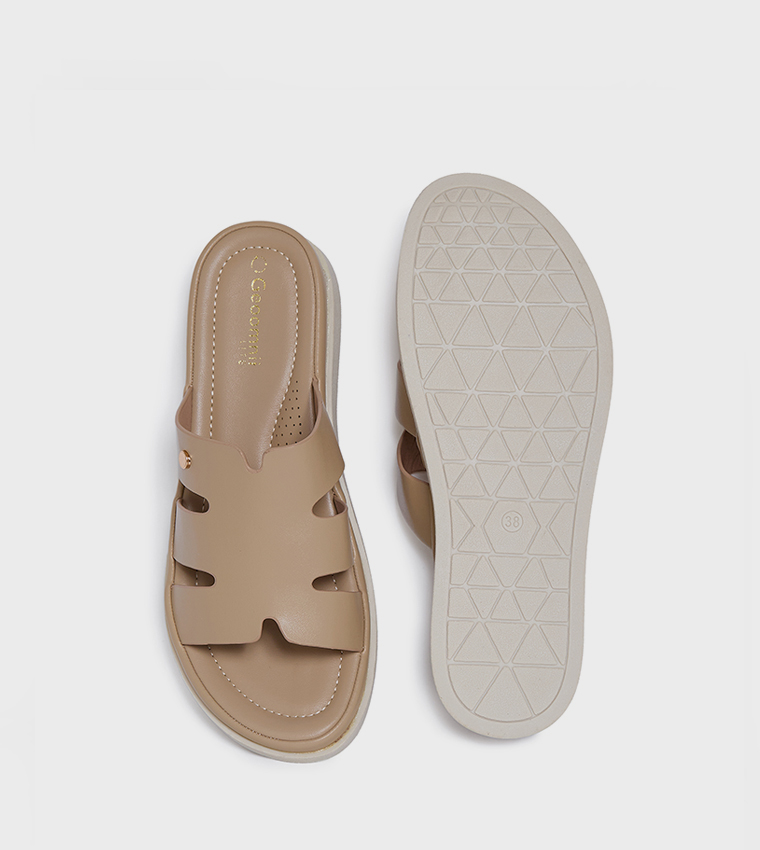 TYRA Solid Open Toe Platform Sandals