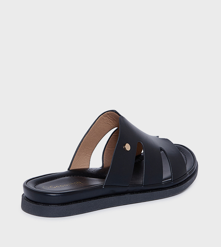 SYRA Solid Open Toe Platform Sandals