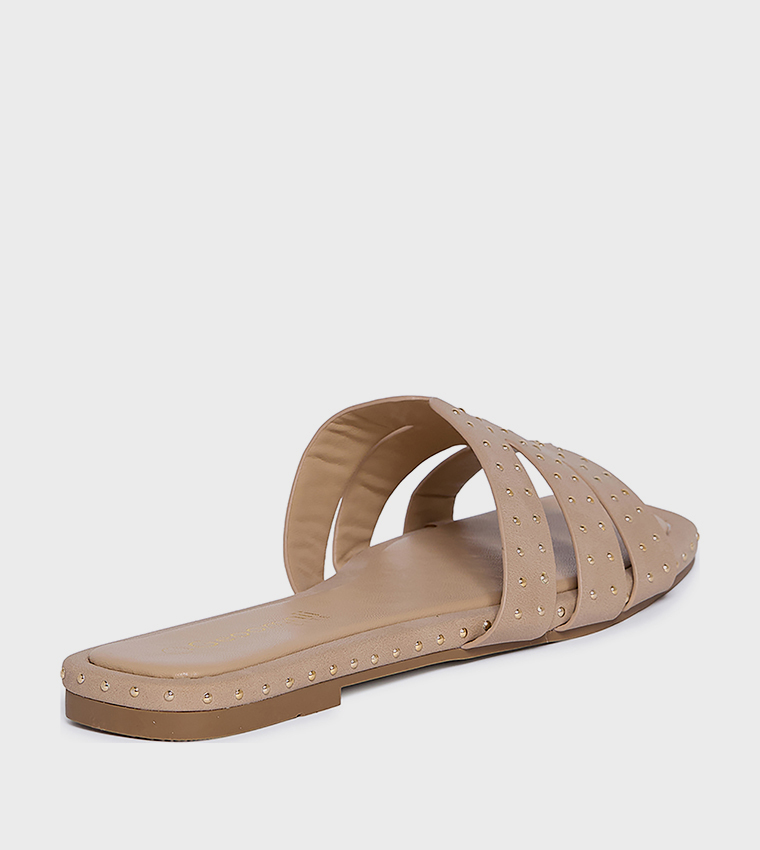 صندل فلات إيليكسا بمقدمة مربعة 