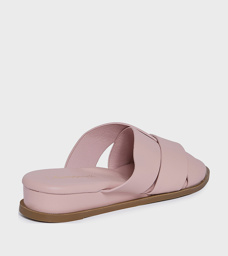 VEALERIE Solid Strappy Platform Sandals