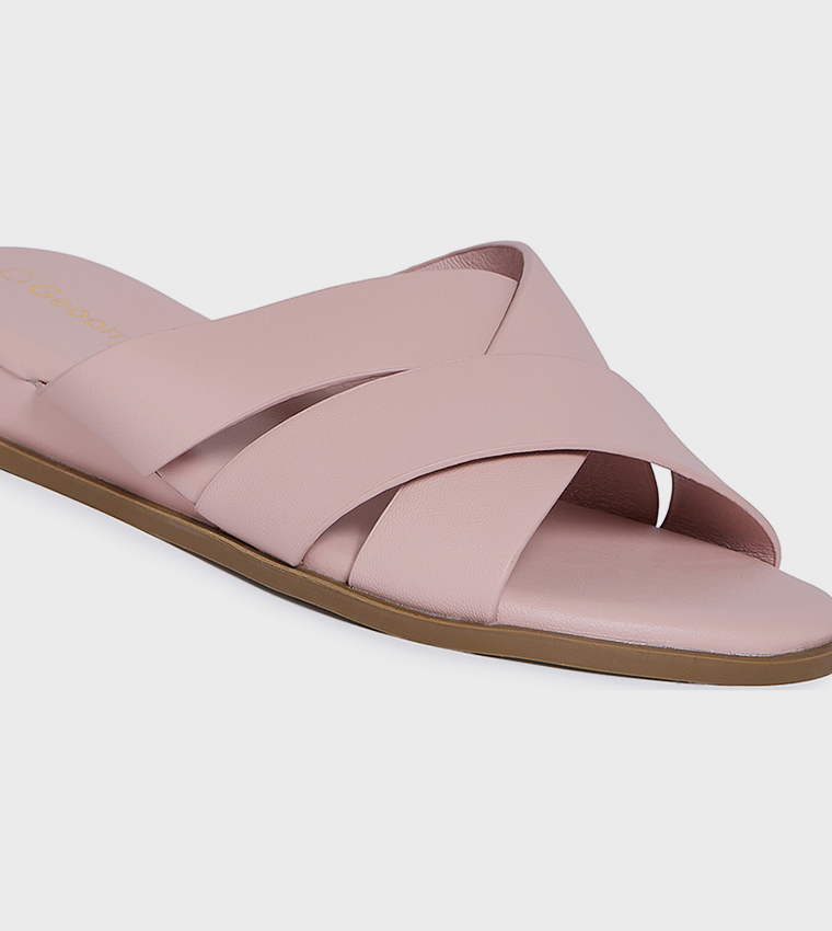 VEALERIE Solid Strappy Platform Sandals